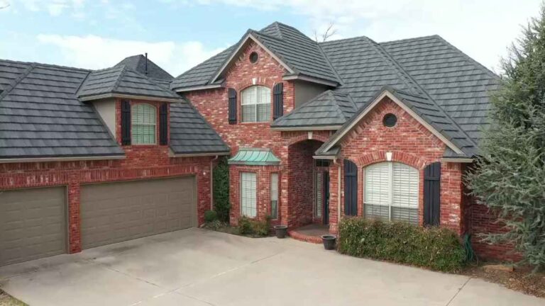 residential home in oklahoma city with new roof showing increase in curb appeal