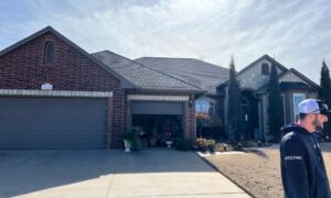 roofer completing spring roof inspection on residential home in Oklahoma City