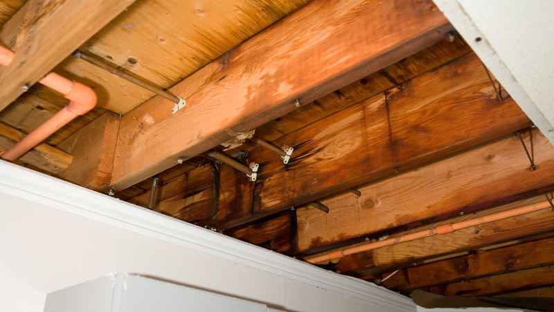 roof leak in attic caused by poor ventilation