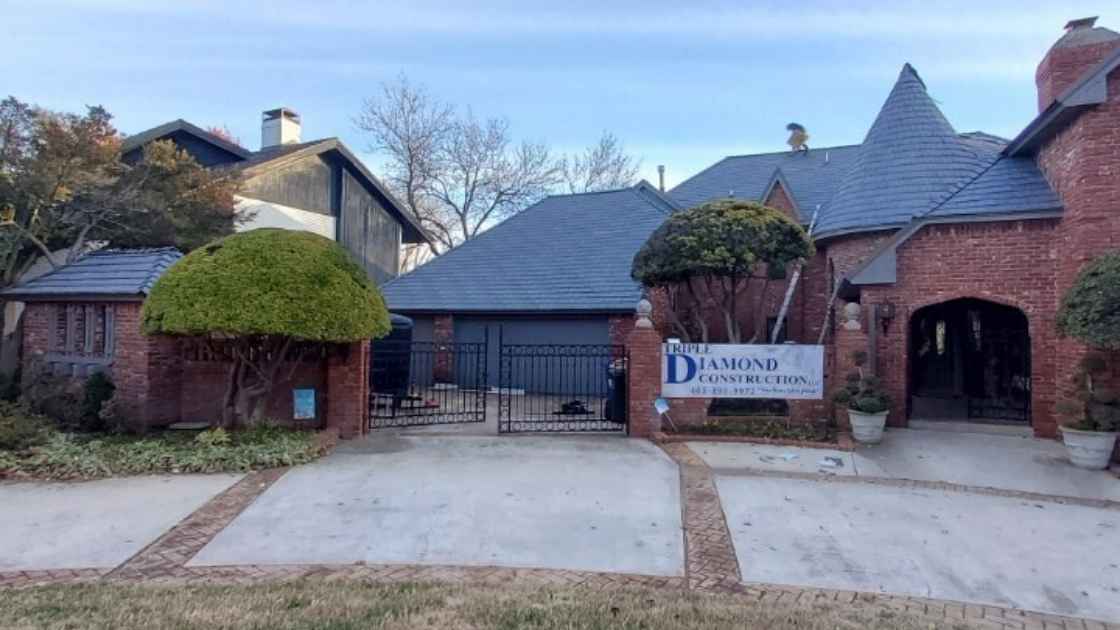 residential roof replacement in Oklahoma City after hail storm