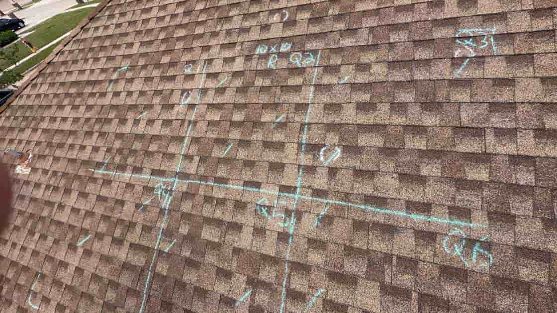 hail damage on shingles found during inspection are not a sign of normal wear and tear on roof