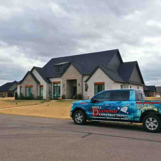 completed roof replacement project after storm damage repairs in Guthrie, OK