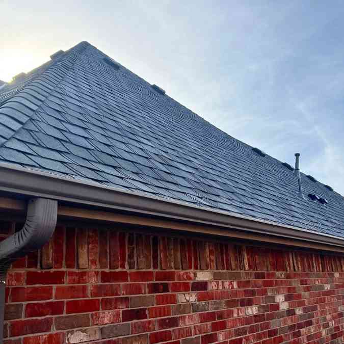 side view of new roof in Stillwater